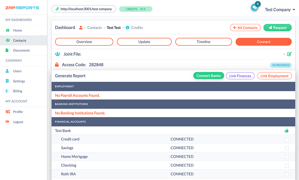 contact page