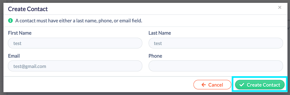 add contact