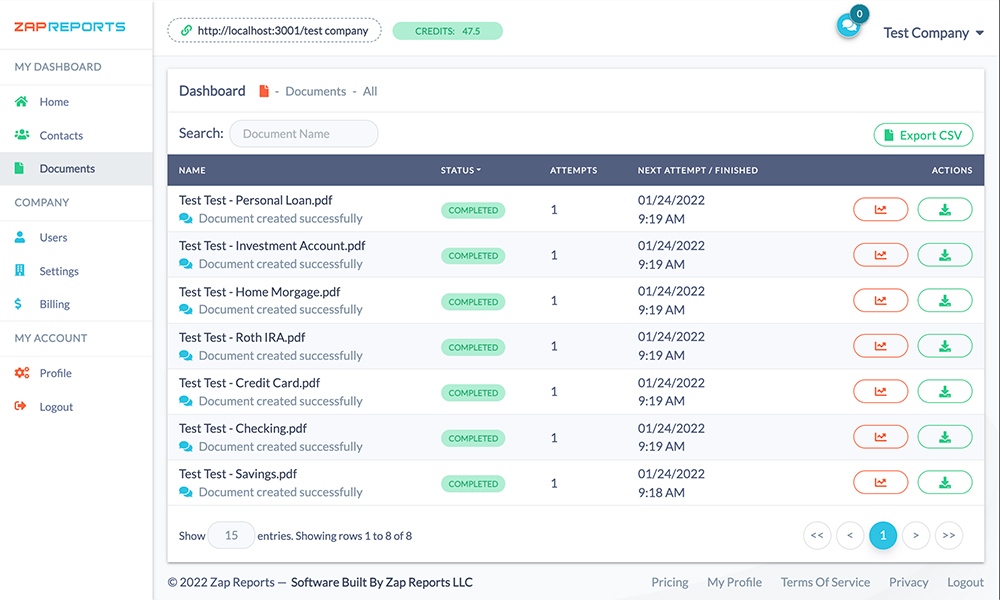 contact page